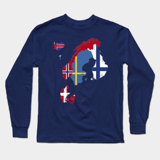 The Nordics Countries Long Sleeve T-Shirt